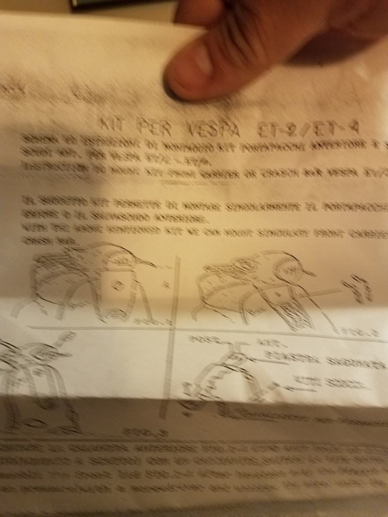 Weird Italian instructions.